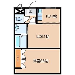 間取図画像 1LDK