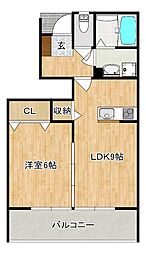 間取図画像 1LDK