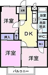 間取図画像 3DK