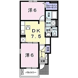 グラン・シャリオannex 2DKの間取図画像