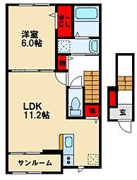 カーサ・アルバ 2階