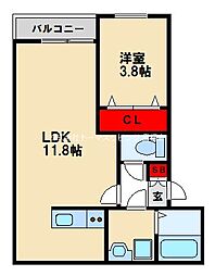 間取図画像 1LDK