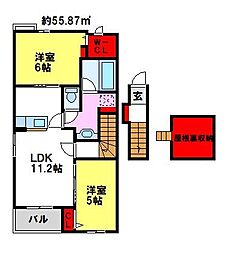 間取図画像 2LDK