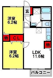 カーサ野添II 2階/203