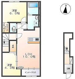 田代新町新築 2LDKの間取図画像