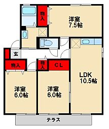 ルポロジェマンA 1階/101