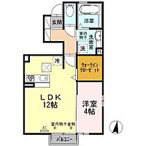 ヴァン・キャトルズ　B ？ ｜ 石川県金沢市南新保町ロ（賃貸アパート1LDK・1階・42.82㎡） その2