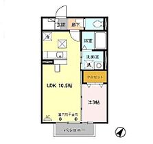 うらら・鞍月 103 ｜ 石川県金沢市鞍月５丁目（賃貸アパート1LDK・1階・33.39㎡） その2