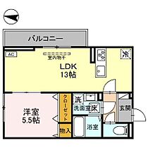 カルチュアイストワール 105 ｜ 石川県金沢市寺地１丁目（賃貸アパート1LDK・1階・42.79㎡） その2