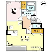 グランデリーオ 101 ｜ 石川県金沢市増泉３丁目（賃貸アパート1LDK・1階・54.00㎡） その2