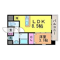 アルファプレミアム高砂 905 ｜ 愛媛県松山市高砂町1丁目6-9（賃貸マンション1LDK・9階・29.70㎡） その2