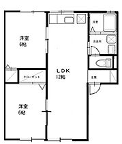 ガーデンハイツ F203 ｜ 愛媛県松山市土居田町258-3（賃貸アパート2LDK・2階・54.66㎡） その2