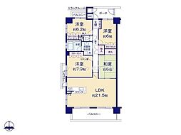 藤和シティホームズ一宮大宮 4LDKの間取図画像