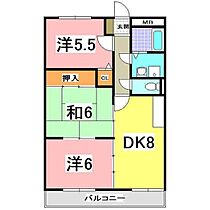 兵庫県明石市魚住町清水（賃貸マンション3DK・2階・59.51㎡） その2