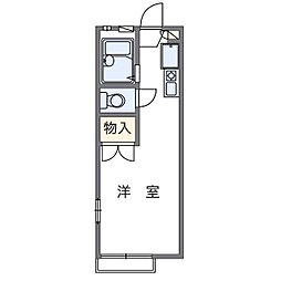 JR東海道・山陽本線 土山駅 徒歩10分の賃貸アパート 1階1Kの間取り