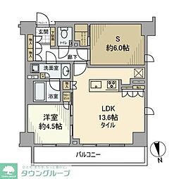 東急東横線 学芸大学駅 徒歩9分の賃貸マンション 1階1SLDKの間取り