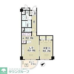 Ｌａｐｙｕｔａ 10階1LDKの間取り