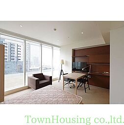 ウエリスアーバン品川タワー 16階ワンルームのリビング/ダイニング