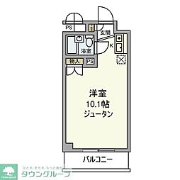 藤和半蔵門コープ 803 8階ワンルームの間取り