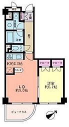 Ｌａｐｙｕｔａ 11階1LDKの間取り