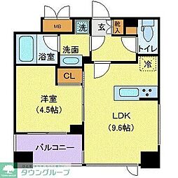メゾンビスタ渋谷宇田川 5階1LDKの間取り