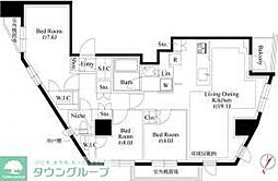 343レジデンス目黒II（オープンレジデンシア） 3階3LDKの間取り