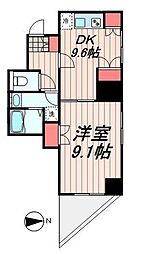 アラヤ清澄白河ビル 4階1LDKの間取り