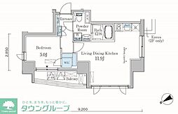 カーサスプレンディッド恵比寿1丁目ＡＮＮＥＸ 9階1LDKの間取り