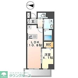 ベラビスタ木場 1階1Kの間取り