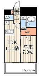 ＫＤＸ大伝馬レジデンス 5階1LDKの間取り