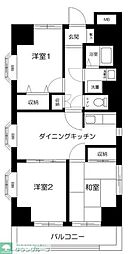 パークレジデンス大森 603 6階3DKの間取り