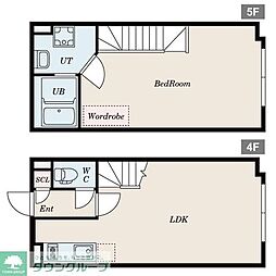 ＰＡＳＥＯ大崎 4階1LDKの間取り