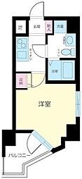クレアシオン門前仲町 6階1Kの間取り