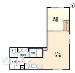 ウェルスクエアイズム大崎 1階1SLDKの間取り