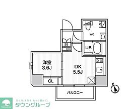SYFORME江戸川橋 1DKの間取図画像