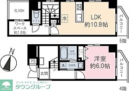 Casa Flag Shibuya 1LDKの間取図画像