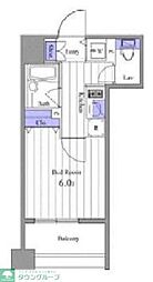 クリオ戸越銀座壱番館 1Kの間取図画像