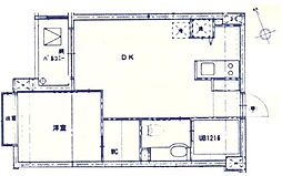 ベルジューレ高輪 1LDKの間取図画像