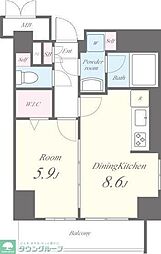 ドルチェドミール 1DKの間取図画像
