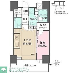 品川区東中延1丁目マンション 1LDKの間取図画像