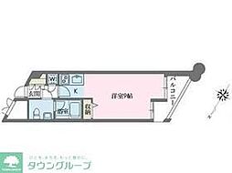 ドゥーエ学芸大学 ワンルームの間取図画像