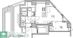 MALULANI千駄ヶ谷 1LDKの間取図画像