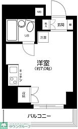 テラッサ・エスト ワンルームの間取図画像