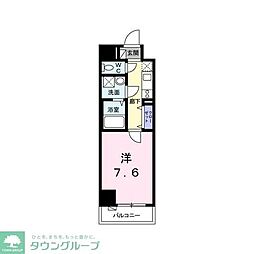 PLAISIRシナガワ 1Kの間取図画像