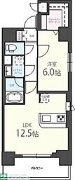 エリートタウン日本橋 1LDKの間取図画像