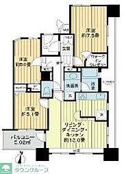 イトーピア大島ステーションコート 3LDKの間取図画像