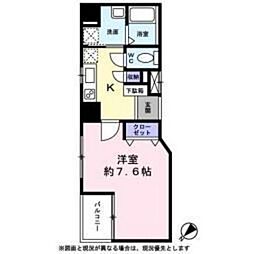 CASAFELICE 1Kの間取図画像