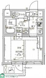 CRACIA新宿北 1Kの間取図画像
