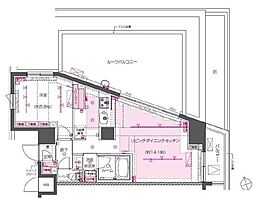 ZOOM戸越銀座 1LDKの間取図画像