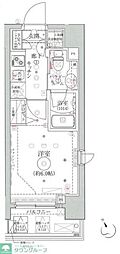 クレイシア品川戸越銀座 1Kの間取図画像